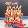 Flor de Mano de Peonía Artificial Accesorios para Actuación Nocturna Ceremonia de Apertura Baile Cuadrado Juegos Estudiantiles