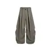 Pantalones parachute de pierna ancha de alta gama, nueva colección de otoño para hombre y mujer, con un estilo relajado y casual, corte holgado y longitud larga