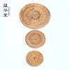 Handmade vietnamita Rattan Coaster Pot Mat Heat Insulation Pad Pot Bearing Pot Holder Tea Cup Mat Kung Fu Tea Set Tea Ceremony Zero Match