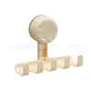 Cabide de cinco ganchos com ventosa, prateleira de armazenamento multifuncional para casa, gancho adesivo forte a vácuo sem marca, cabide para banheiro
