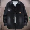 Chaqueta de primavera, abrigo de mezclilla, camisa nueva para hombre para estudiantes universitarios, elegante para chicos, estudiantes de secundaria, adolescentes 2025