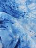 Tela Tie-Dye Pura Hecha a Mano Estilo Étnico Impresión y Teñido Azul Impresión Azul Camino Antiguo Tela de Fondo para Esterilla de Té Manto Tela Decorativa
