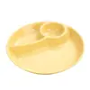 Plato Dividido Plato de Cena Reductor de Grasa Vajilla para Niños Traje Combinación Plato de Arroz de Tres Compartimentos Plato para Snacks Pasta Ensalada Empanadillas