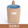 Almacenamiento de Escritorio Creativo de Algodón Lino Colgante Trasero de Puerta de Dormitorio Almacenamiento de Pared Bolsa Colgante Cesta de Almacenamiento de Yute