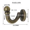 Herrajes para decoración del hogar gancho antiguo gancho para ropa accesorios de embalaje decorativos gancho de gabinete gancho de aleación de zinc gancho individual