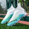 Dropshipping transfronterizo en Amazon de zapatillas de fútbol nuevas para hombre, de caña alta, con tacos largos y multitaquetes, para entrenamiento deportivo de adolescentes y niños