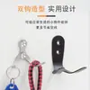 Mini gancho de acero inoxidable de carga sólida para baño, cocina, pared trasera de la puerta, gancho de metal perforado para ropa, gancho para objetos pequeños y bolsas