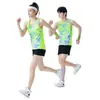 Conjunto de Roupas para Atletismo para Homens e Mulheres, Uniforme de Treinamento Esportivo para Estudantes, Colete para Exame Físico, Uniforme de Competição, Roupa Esportiva, Uniforme de Equipe de Corrida de Maratona