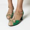 Sandalias Baotou para Mujer Primavera y Otoño Nueva Llegada Lazo Versátil Tacón Grueso Zapatos de Tacón Alto con Hebilla Cabeza Redonda Tira Hueca Zapatos de Una Sola Capa