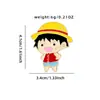 Broche de One Piece Dibujo Animado Lindo Merchandising de Anime One Piece Luffy Metal Esmalte Mochila Ropa Accesorios Insignia