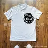 Europeu e Americano 2026 Comércio Exterior Y2K Retro Punk Americano Manga Curta Estampado Camisa Polo T-shirt High Street Casual Wear Ootd