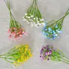 Mini flores de gypsophila artificiales, 13 o 19 tallos, estilo de goma suave, decoración fresca para bodas, ramo de novia, flores artificiales
