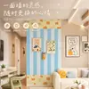 Adesivo de parede quadro de feltro de desenho animado sem furar parede de fotos versão vertical quadro de fundo decorativo para sala de estar quarto de criança escritório macio