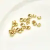 Cobre Banhado a Ouro 14K Fecho de Prata Grosso Crescente Fecho de Posicionamento em Forma de C Fecho Final para Contas Abertas DIY Colar Pulseira Feito à Mão