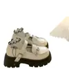 Zapatos de Cuero con Plataforma de Suela Gruesa para Niños 2025 Otoño Nuevos Zapatos de Moda Retro Estilo Japonés para Combinar con Faldas Nuevos Zapatos Individuales