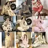 Pijama de Coral Fleece para Mujer Otoño Invierno Nuevo Estilo Set Portátil con Cremallera Moda Suelto Engrosado Cálido Cárdigan Ropa de Casa
