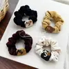 Scrunchie de Letra de Alta Qualidade Versátil em Formato de Coração Elástico Alto Rabicó Corda de Cabelo Acessório de Cabelo para Mulheres