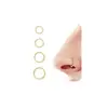 Venda Quente Transfronteiriça Simples e Fashionável Aço Inoxidável Argolas de Nariz Sem Costura para Homens e Mulheres Joias para Piercing Argolas de Cartilagem Atacado