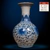 Adornos de Jarrón de Cerámica Jingdezhen Decoraciones para el Hogar Arreglo de Flores Secas Estilo Chino Nuevo Sala de Estar Mueble de TV Artesanía Liquidación