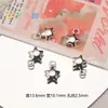 Pingente Estrela e Lua Acessórios DIY Peças de Liga Mista Pulseira com Recortes Contas para Colar Acessórios para Joias DIY