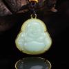 Novo Pingente de Jaspe Cor Jade Guanyin Deus Guardião Nome Buda Pingente Colar Masculino e Feminino Joias Atacado Presente