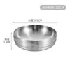 Acero Inoxidable 304 Tazón para Fideos Fríos Estilo Coreano Tazón Ondulado de Doble Capa Tazón Doméstico Anti-quemaduras para Sopa Tazón Dorado Luosifen Tazón para Ramen