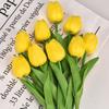 Tulipa Flor Artificial Cruzamento Casamento Casa Hotel Decoração Decoração Suave Mini Pu Sensação Flor Artificial Planta Artificial
