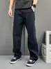 Pantalones Cargo Rectos para Hombre Estilo Montaña para Exteriores, Primavera y Otoño, Lavados, Resistentes al Desgaste, Pantalones Casuales, Holgados, para Senderismo, Ocio, Pantalones Largos Versátiles
