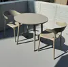 Mesa de Balcón para Exteriores, Mesa Redonda Pequeña de Acero al Carbono Resistente al Sol y la Lluvia para Patio Exterior, Jardín, Tienda de Té con Leche, Uso en Exteriores