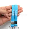 Llavero de Silicona, Llavero de Pulsera de Silicona Grabada y Coloreada, Accesorios Colgantes para Bolsos, Pieza Clave de Regalo Conmemorativo
