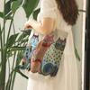 Bolsa Grande Creativa Linda para Viaje Bolso Artístico Diario para Mujer Bolso de Compras Retro de Hombro Único Gran Capacidad Nuevo Estilo 2021