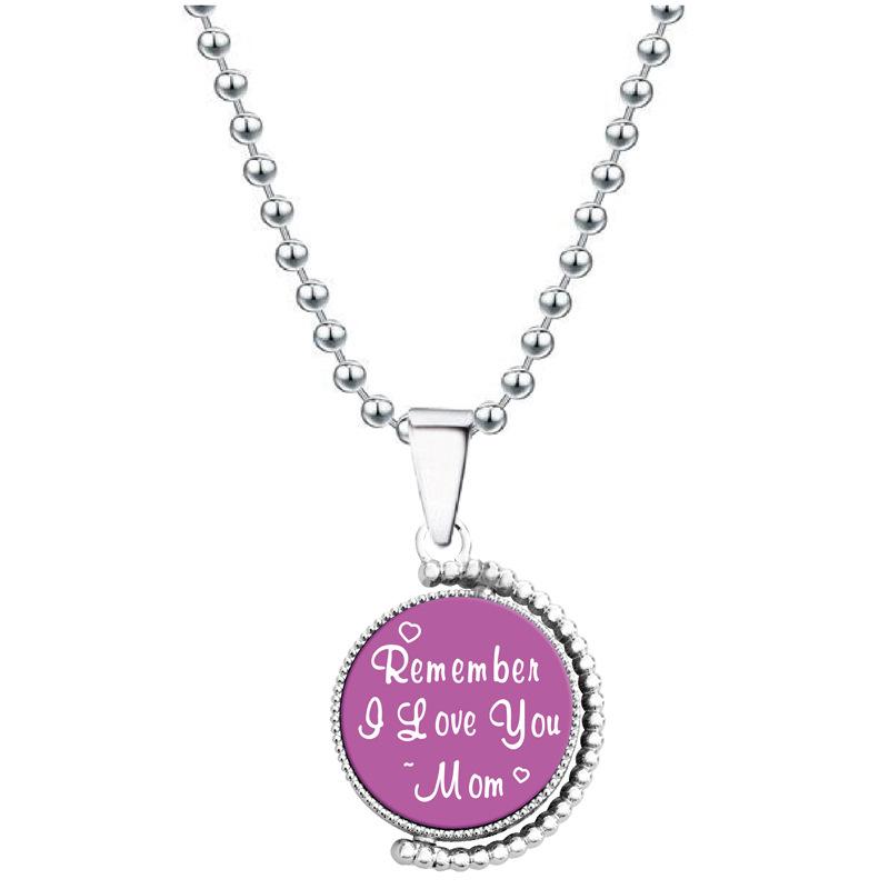 月亮吊坠 紫红 YL0010