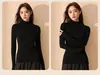 Ropa interior térmica de cuello medio con Pro-Xylane para embellecimiento de la piel, cálido para otoño e invierno, ultrafina, invisible, temperatura constante, ajuste ceñido