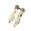 Aretes Gongdian de moda nacional jade Hetian plata esterlina esmalte chino aretes de estilo antiguo retro 2022 nuevos aretes para mamá para mujer