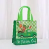 Bolsa de Regalo Estampada para Festival Irlandés Bolsa de Compras Bolsa No Tejida al por Mayor Bolsa Tote para Regalo de Fiesta Bolsa de Empaque Impermeable