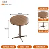 Mesa de Contrachapado Estilo Western Retro Mesa de Comedor Bistro y Sillas Panadería Tienda de Postres Mesa de Comedor 60cm Sofá Booth