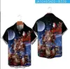 Camisa Hawaiana para Hombre Estampado 3D de Flor de Marañón Camisa de Manga Corta Moda de Verano Top Casual Ropa Harajuku