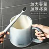 Copo de Enxaguante Bucal com Cor Degradê para Casais, Copo Simples Espessado Resistente a Mofo para Escova de Dentes, Copo de Lavar Estudante de Alto Valor Estético, Suporte para Escova de Dentes Resistente a Altas Temperaturas
