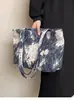 Bolsa Feminina Simples Atacado Transfronteiriço, Bolsa Feminina Transversal, Bolsa Tote de Grande Capacidade Pintada em Cores Contrastantes, Bolsa de Trabalho Moderna e Versátil