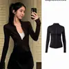 Roupa de Proteção Solar Slim Fit para Mulheres, Novo Estilo Verão 2026, Jaqueta de Yoga com Gola Alta, Top de Proteção Solar, Roupa de Proteção Solar para Mulheres, Seda Gelada de Verão