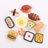 Pan pizza comida sushi crema funda para teléfono diy accesorios de resina material para accesorios para el cabello