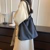Bolso Bandolera de Lona Lavable para Mujer, Color Sólido, Moderno, Versátil, Casual, Estilo Nuevo, Ligero, Adecuado para el Viaje Diario, Puede Sostener Botella de Agua, Verde Militar