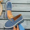 2026 Nuevos Mocasines de Gamuza Estilo Británico Suela Gruesa para Mujer Retro Slip-Ons Plataforma Casual Zapatos Individuales Versátiles Perezosos