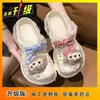 2026 Verano Nueva Llegada Ropa Exterior Femenina Suela Gruesa Lindos Zapatos con Agujeros Sandalias para Mujer Absolutamente Hermosas Súper Populares Chanclas de Playa Cerradas