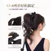 Peruca de Rabo de Cavalo para Mulheres, Presilha de Laço Artificial Natural, Rabo de Cavalo Cacheado, Volume de Cabelo Fofo, Peruca de Topo Craniano Alto, Rabo de Cavalo Trançado
