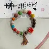Lote de Pulseiras Jingdezhen Pulseira de Cerâmica Barraca de Ano Novo Joias Artísticas Estilo Mori Fresco para Homens e Mulheres