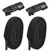 Hebilla de Cordón Elástico Perezoso de 8 mm Sin Atar Cordón de Zapato Elástico de 8 mm de Ancho para Hombres y Niños Sujetador Sin Atar