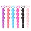 Plug Anal em Forma de Coração Silicone Vestível Estimulação Ponto G Plug Anal Brinquedo Sexual Alternativo para Adultos