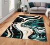 Alfombra Completa Abstracta Nórdica para Sala de Estar, Hogar, Dormitorio, Resistente al Desgaste, Antideslizante, Manta de Cabecera, Fácil Cuidado, Resistente a la Suciedad, Alfombra de Piso en Stock