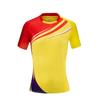 Suministro directo de fábrica ropa de bádminton jersey impresión personalizada transpirable tenis de mesa camiseta deportiva al por mayor OEM personalizado